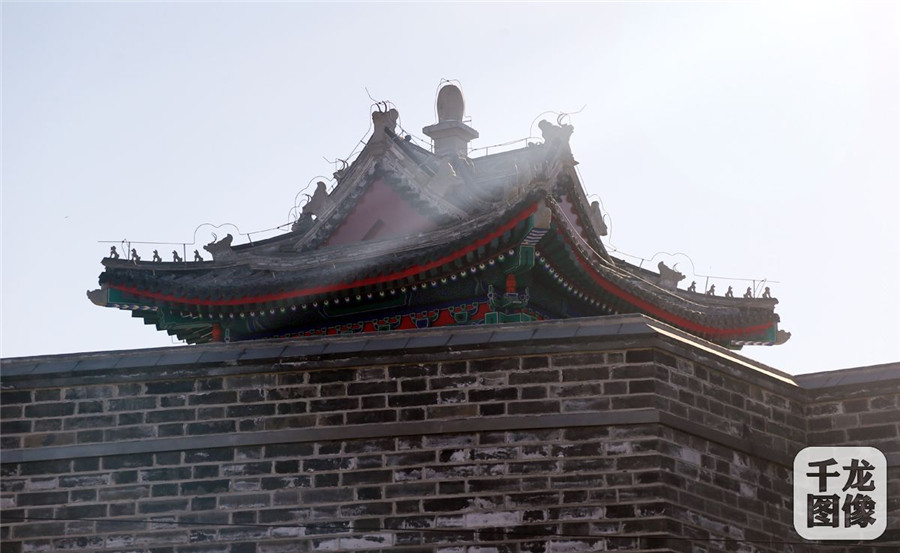 Beijing : reconstruction de la tour de guet de Zuo'anmen