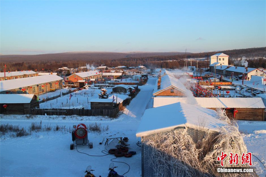 Le village de Lengji en Chine, un vrai paradis enneigé !