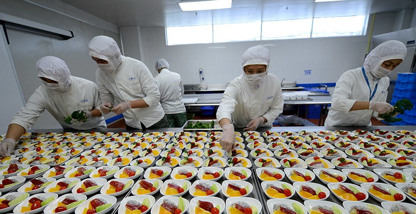 Préparation de vos repas de vol en direct