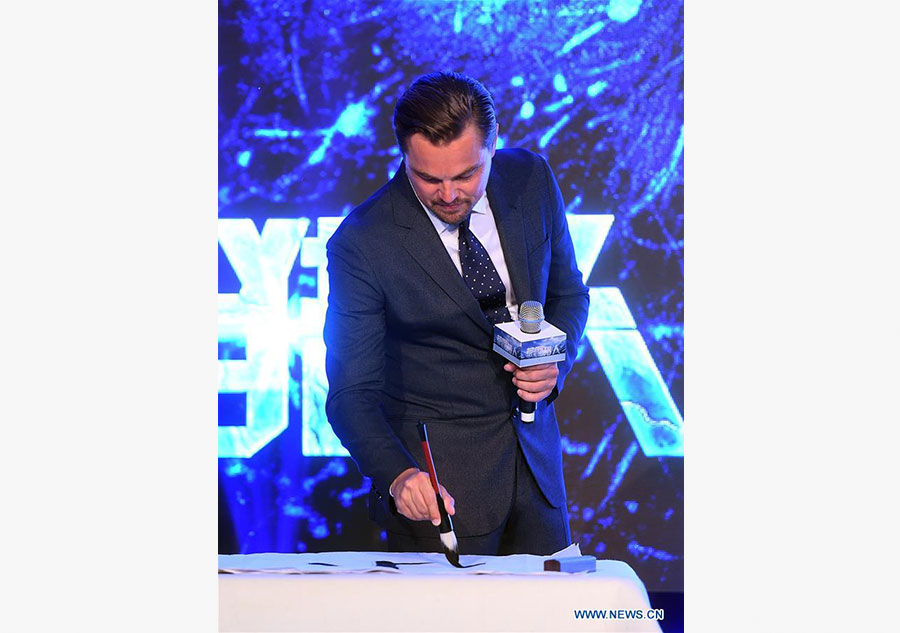 Leonardo DiCaprio à Beijing pour présenter The Revenant