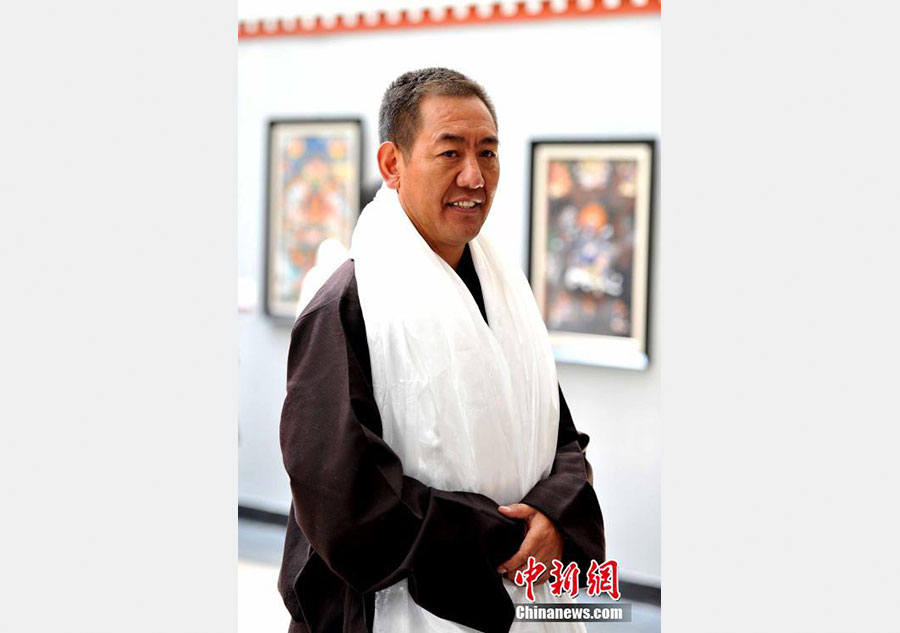 Exposition de peintures thangkas tibétaines