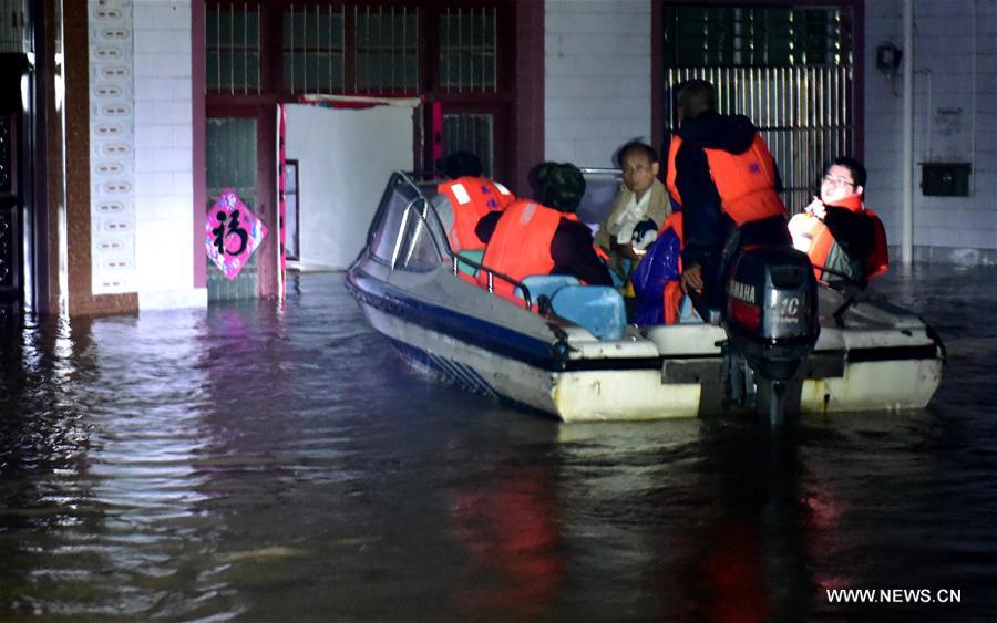 Chine : inondations dans l'Anhui