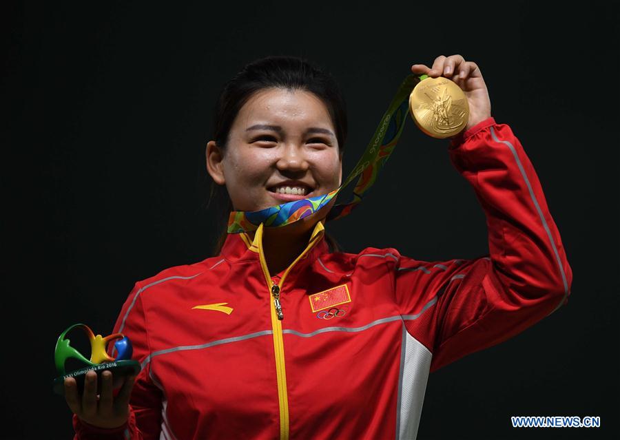 JO 2016 : la tireuse Zhang Mengxue apporte la première médaille d'or à la Chine