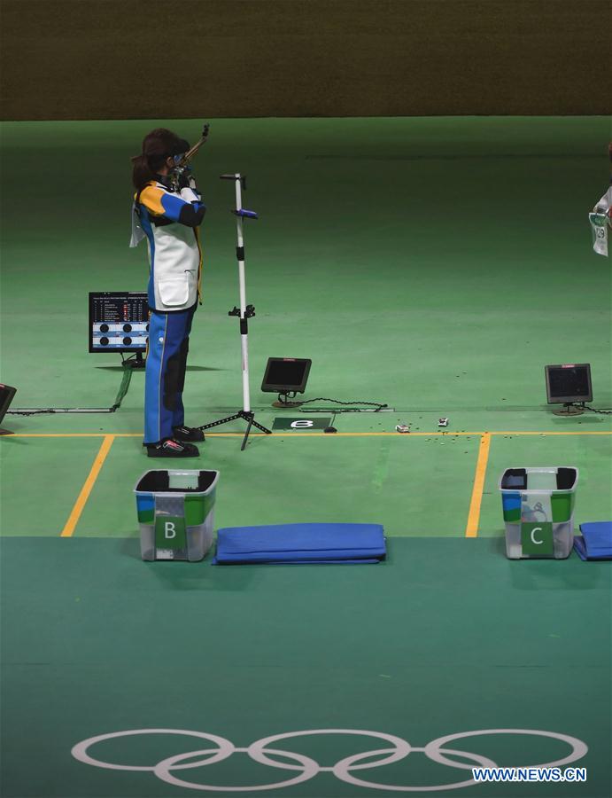 JO 2016/ tir à la carabine à 50 m 3 positions : Les Chinoises Zhang Binbin et Du Li en argent et en bronze