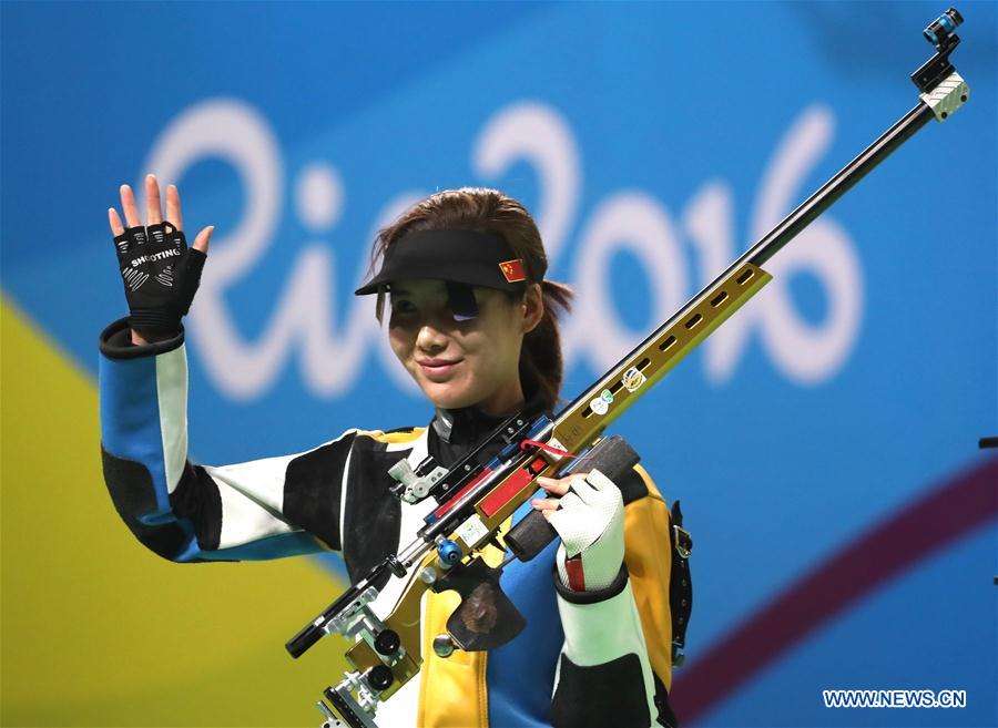 JO 2016/ tir à la carabine à 50 m 3 positions : Les Chinoises Zhang Binbin et Du Li en argent et en bronze