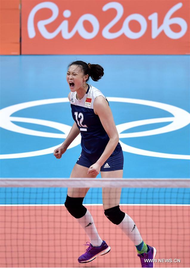JO 2016 : quarts de finale de volley-ball Chine/Brésil (dames)