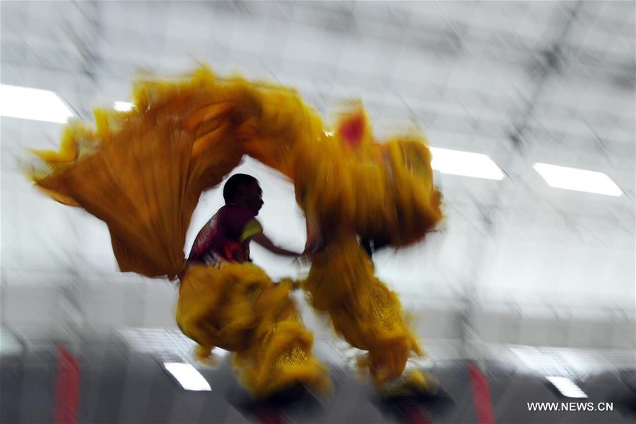 Singapour : concours de danse du lion