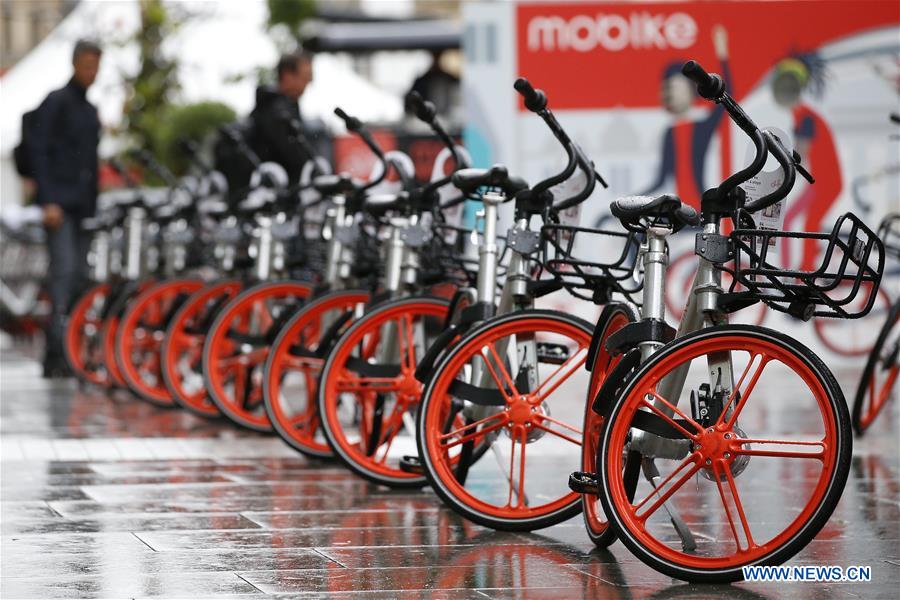 La compagnie chinoise Mobike arrive à Manchester au Royaume-Uni