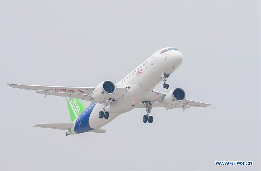 L'avion gros porteur chinois C919 re?oit de nouvelles commandes