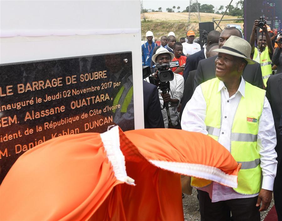 Inauguration du plus grand barrage construit par la Chine en C?te d'Ivoire
