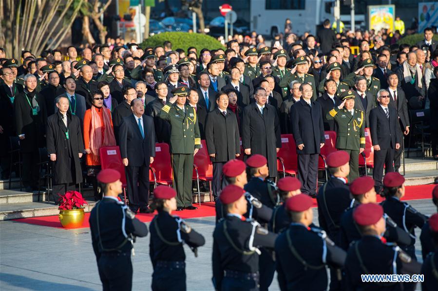 Chine : 18e anniversaire de la rétrocession de Macao à la patrie
