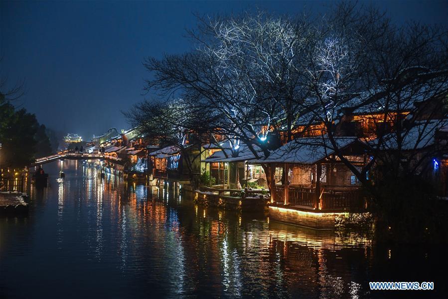 Les beautés de Wuzhen sous la neige