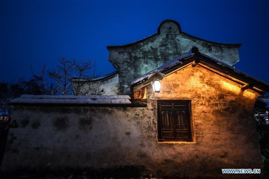 Les beautés de Wuzhen sous la neige