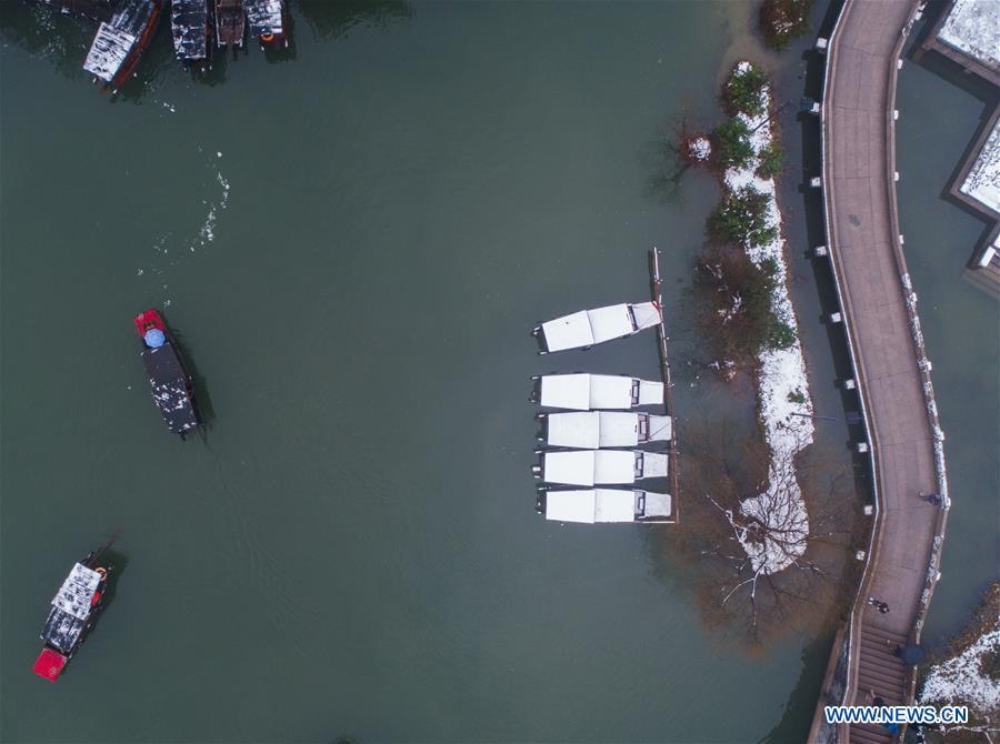Les beautés de Wuzhen sous la neige