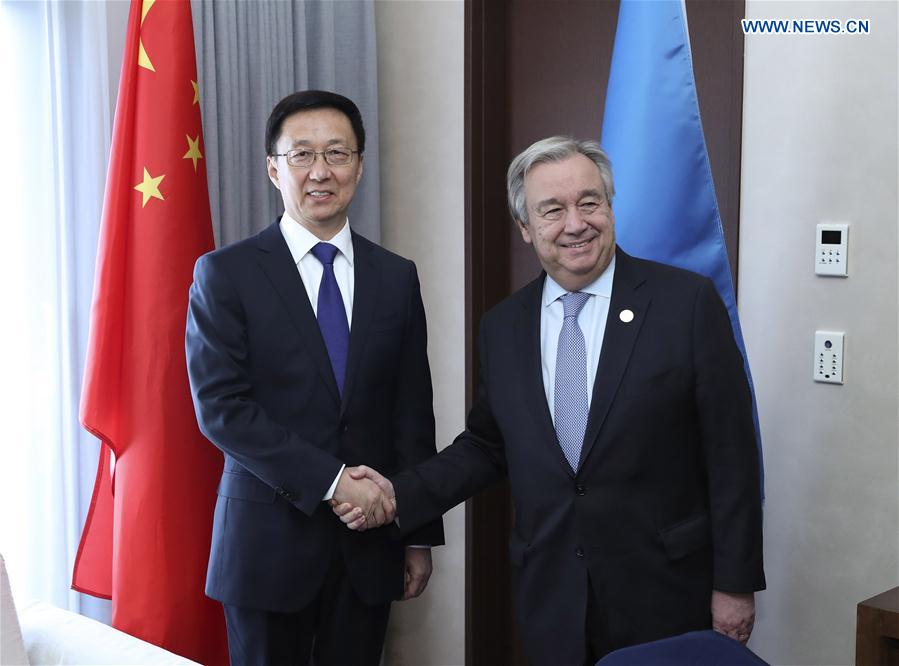 L'envoyé du président chinois Xi Jinping rencontre le secrétaire général de l'ONU