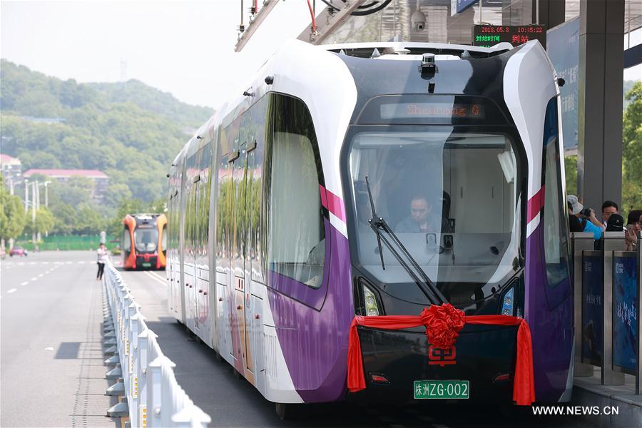 Le premier véhicule sur rails virtuels au monde va démarrer sa phase d'essai à Zhuzhou