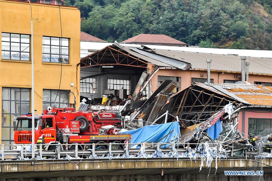 Italie : au moins 20 morts dans l'effondrement d'un viaduc à Gênes