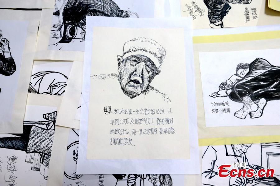 Un fils dessine 200 portraits de sa mère avant son décès