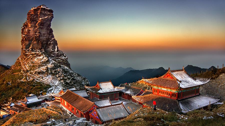 Les magnifiques paysages de neige et de givre du Guizhou