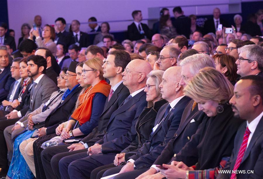 Ouverture du Forum économique mondial à Davos avec pour thème