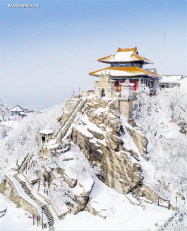 Photo prise le 29 janvier 2018 sur la montagne Mulan, à Wuhan, capitale de la province du Hubei, dans le centre de la Chine. (Photo : Ke Hao) 