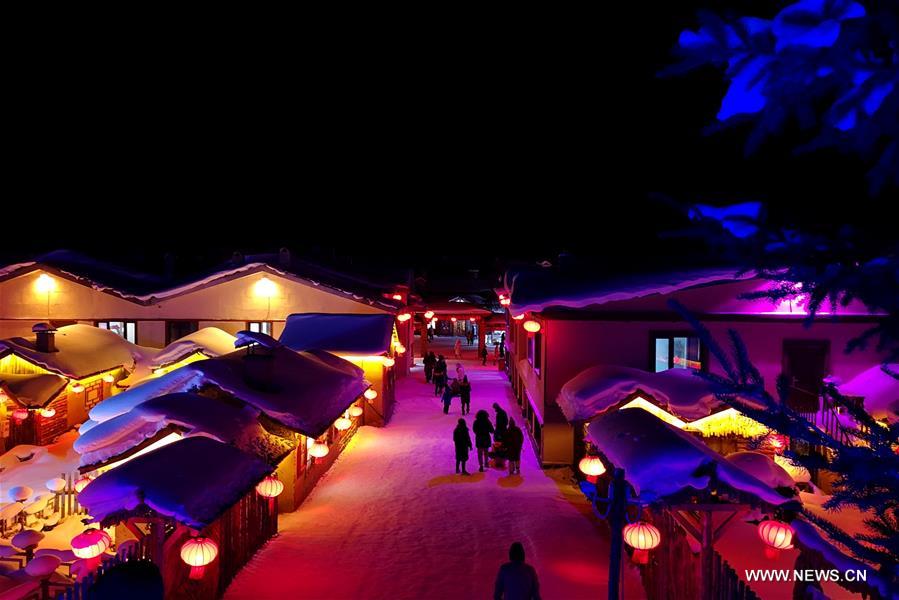 Chine : paysage enneigé à Mudanjiang