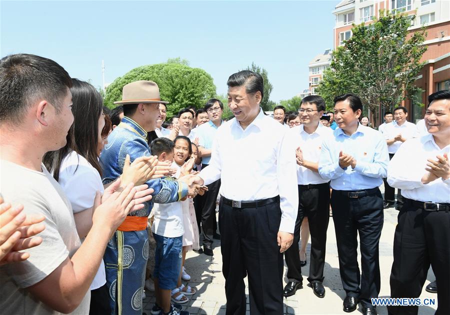 Le président chinois en tournée d'inspection en Mongolie intérieure