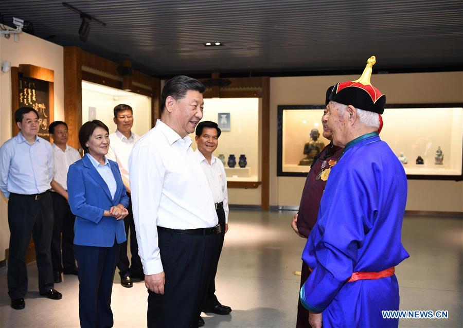 Le président chinois en tournée d'inspection en Mongolie intérieure