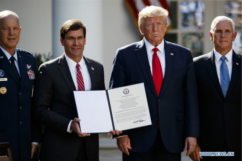 Les Etats-Unis annoncent le lancement de leur nouveau Commandement spatial