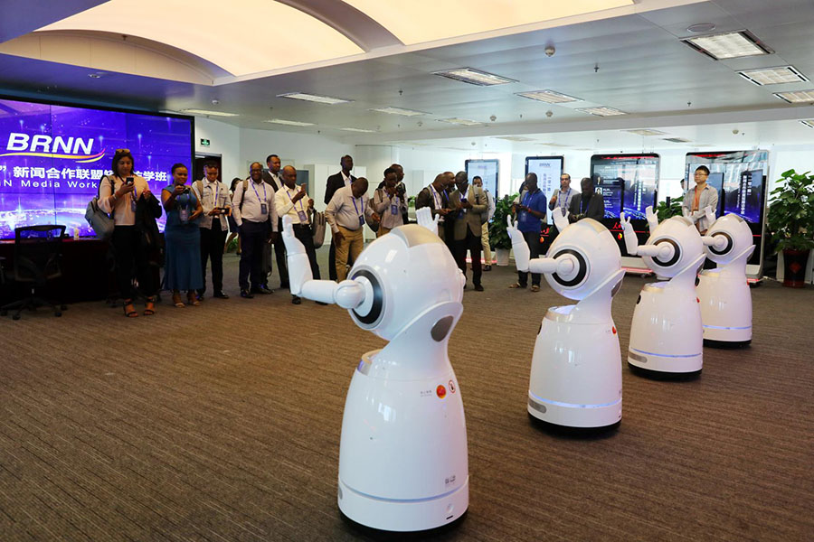 Des représentants étrangers de l'Alliance de coopération des médias ? la Ceinture et la Route ? viennent en visite d'étude en Chine