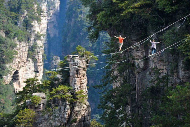 Hunan : un concours à haute altitude pour les plus courageux