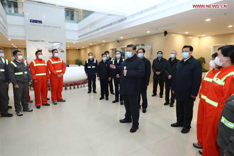 Xi Jinping inspecte la reprise du travail au Zhejiang