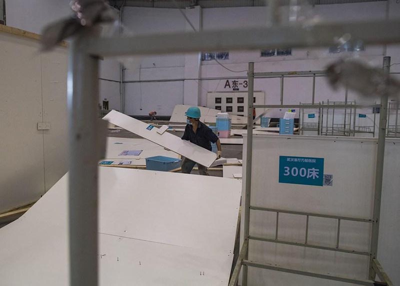 Wuhan démonte les installations hospitalières d'un h?pital de fortune 