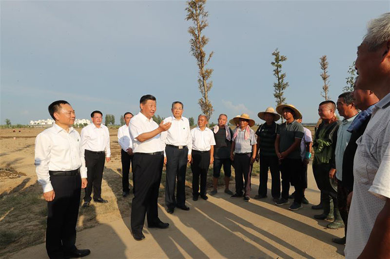 Xi Jinping inspecte la province orientale de l'Anhui