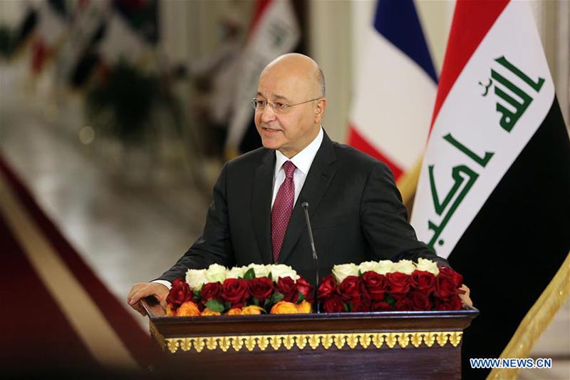 Les présidents irakien et fran?ais discutent de liens bilatéraux et de lutte antiterroriste