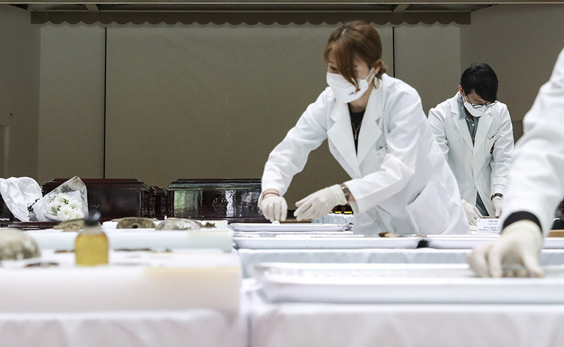 La République de Corée a rendu les restes de 117 soldats chinois de l'Armée populaire volontaire 