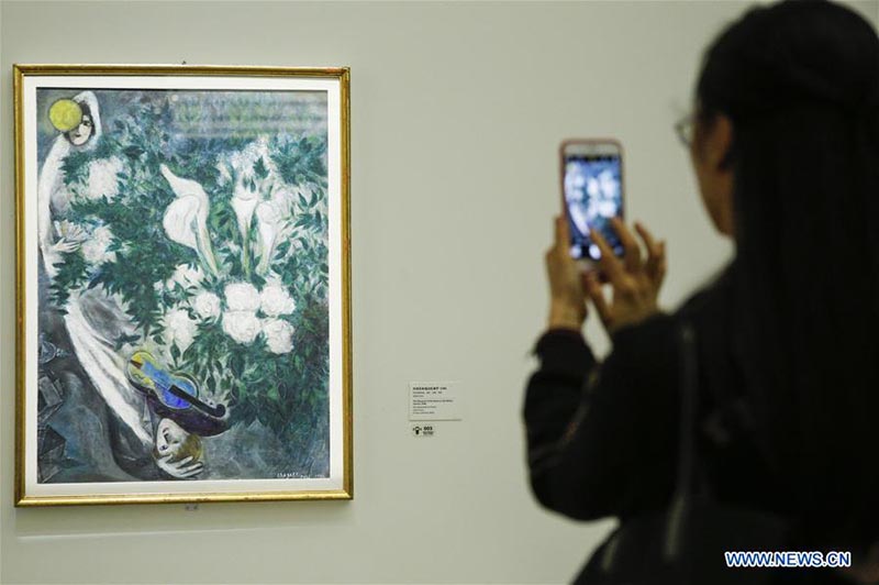 Inauguration d'une exposition d'oeuvres de Marc Chagall dans le nord de la Chine