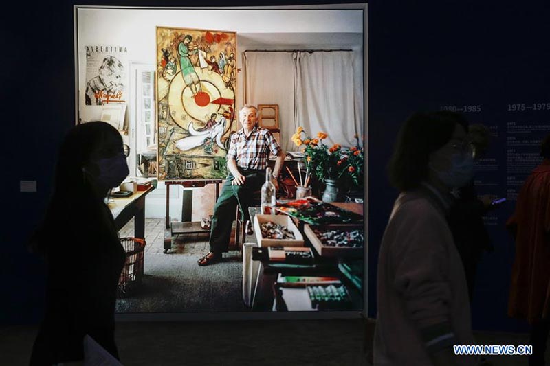 Inauguration d'une exposition d'oeuvres de Marc Chagall dans le nord de la Chine
