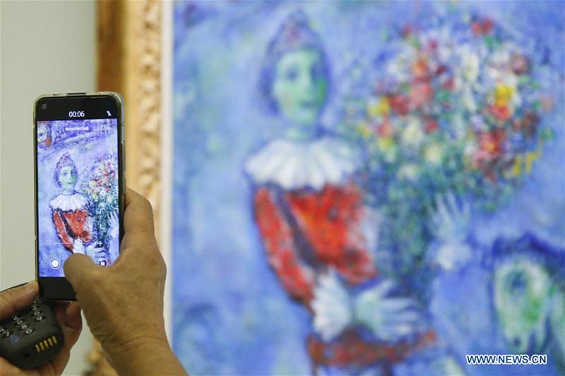 Inauguration d'une exposition d'oeuvres de Marc Chagall dans le nord de la Chine