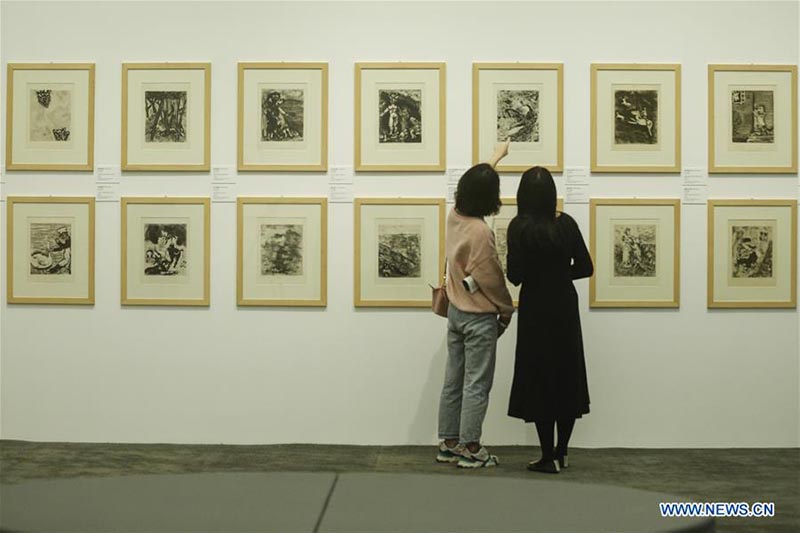 Inauguration d'une exposition d'oeuvres de Marc Chagall dans le nord de la Chine
