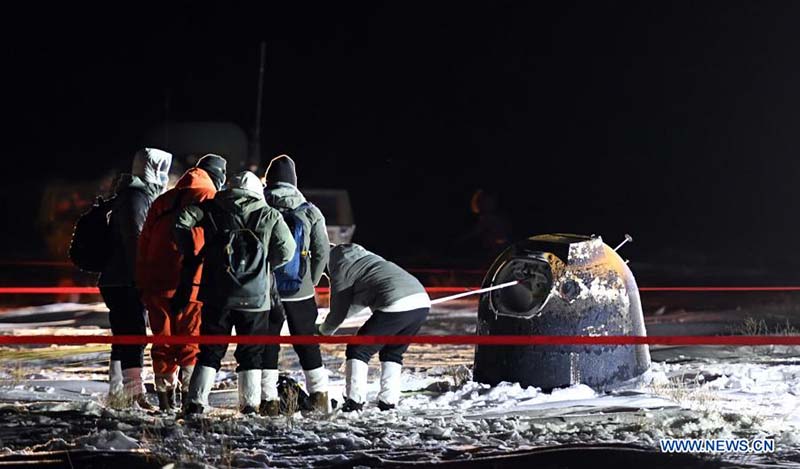 Chine : Chang'e-5 ramène des échantillons lunaires