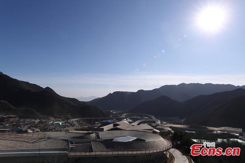 Un aper?u du Centre national de ski alpin des Jeux olympiques d'hiver de Beijing 2022