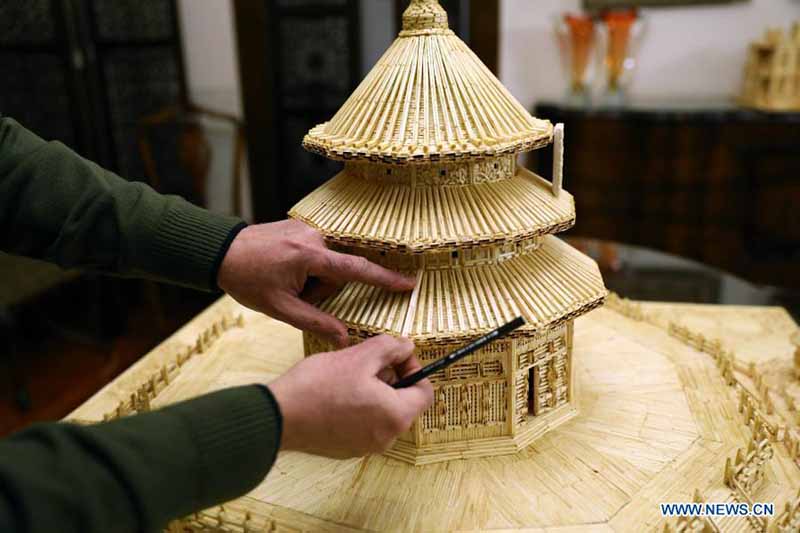Un Egyptien reproduit le Temple du Ciel de Beijing avec 22 000 allumettes