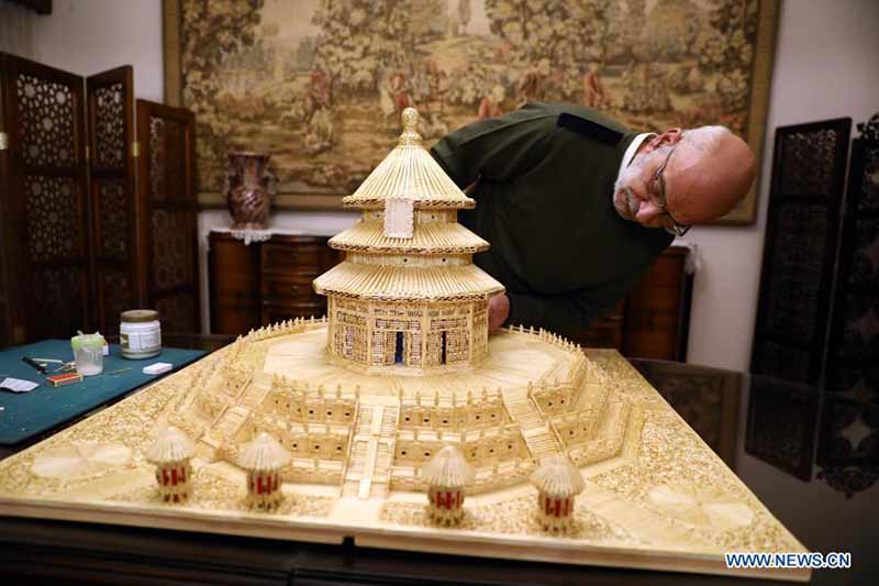 Un Egyptien reproduit le Temple du Ciel de Beijing avec 22 000 allumettes