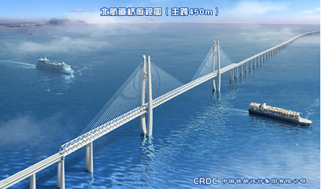 Fin des relevés en mer pour le pont ferroviaire trans-maritime de la baie de Hangzhou