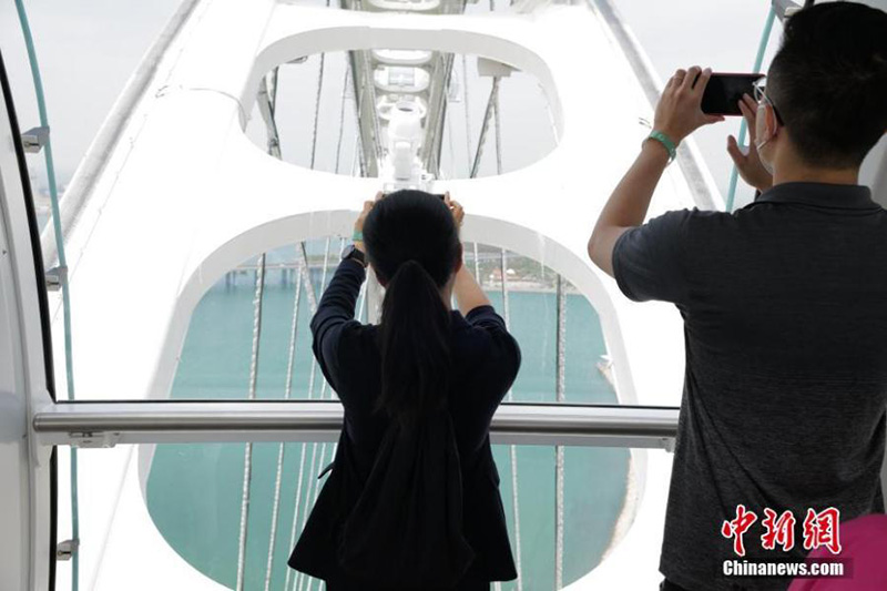 La grande roue ? Lumière de la Région de la Grande Baie ? ouverte au public à Shenzhen