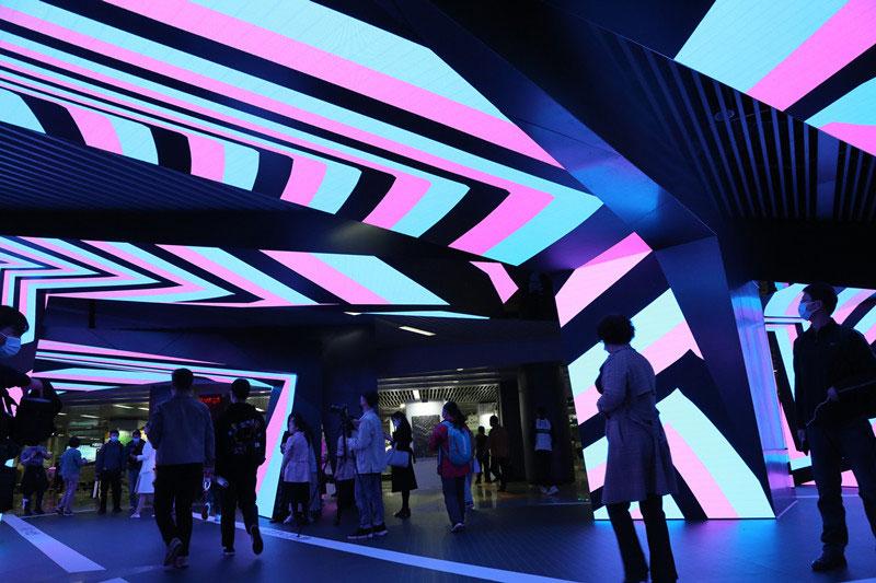 Le musée d'art numérique du métro de Changsha devient une nouvelle destination de choix