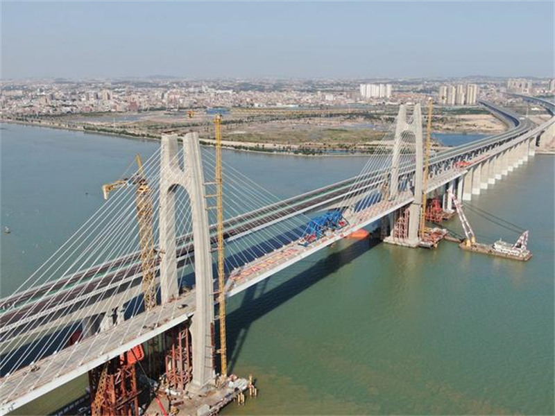 Fujian : le grand pont de la baie d'Anhai connecté avec succès