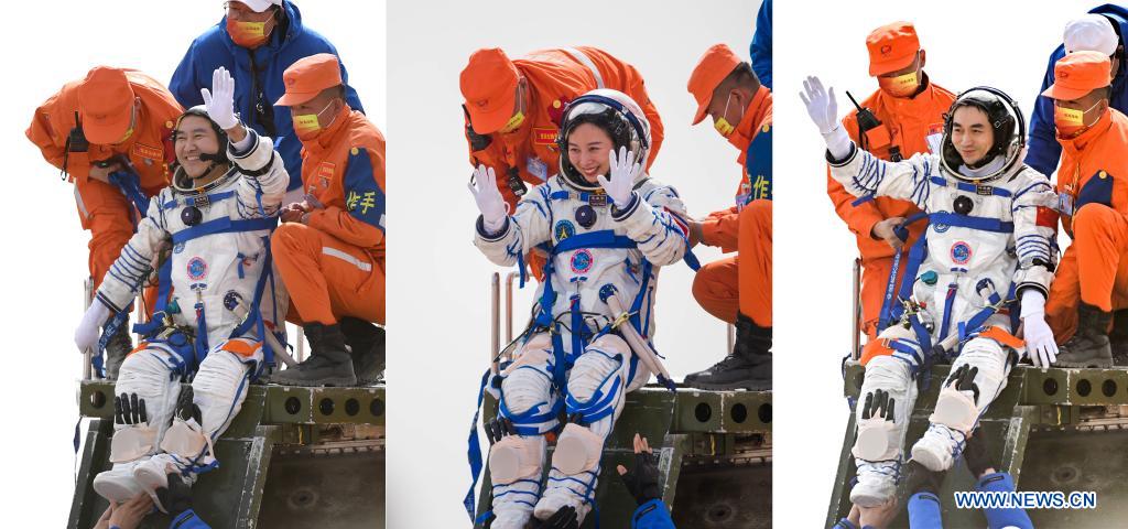 Chine : retour des ta?konautes après une mission de six mois dans la station spatiale