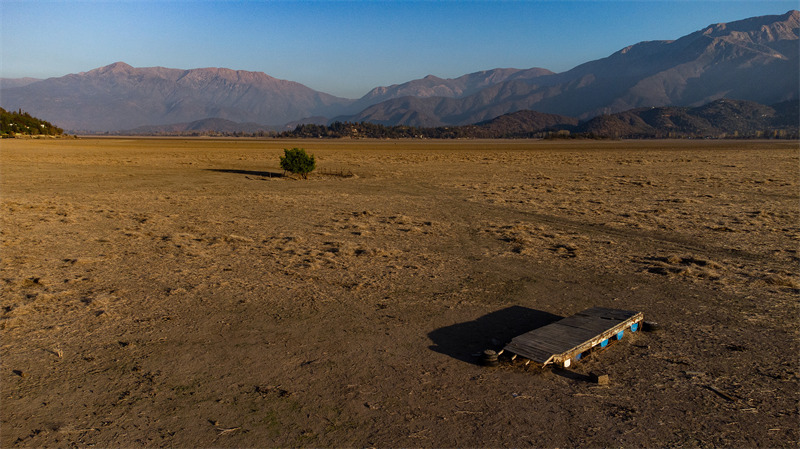 La plus grande lagune naturelle du Chili s'est complètement asséchée